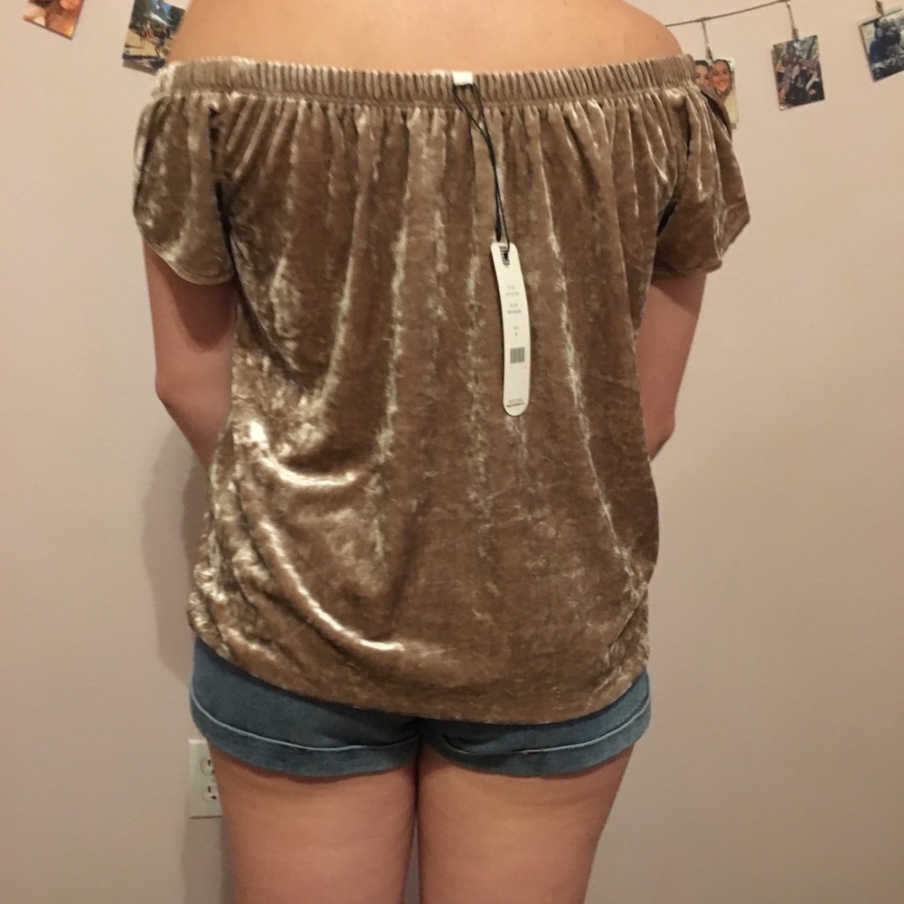 Velvet Off the shoulder top